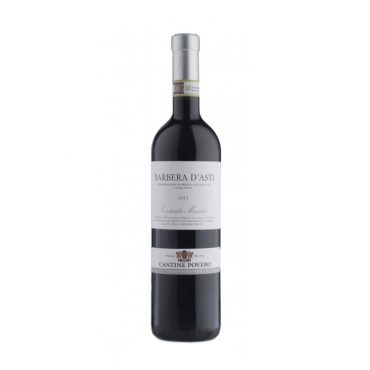 italiaanse rode wijn -cantine povero-contrada maestra-barbera d'asti-piemonte