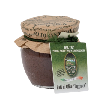 italiaanse antipasti - tapenade van taggiasche olijven - frantoio sant'agata - ligurie
