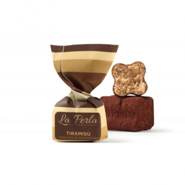 Tiramisu truffels van La Perla di Torino zijn Italiaanse zoetigheden uit Piemonte.