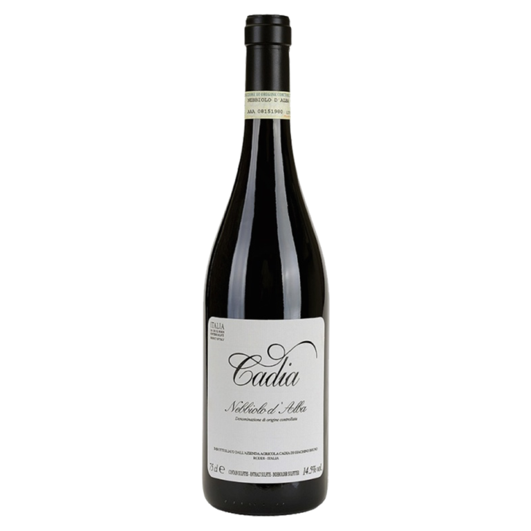 italiaanse rode wijn - nebbiolo d'alba - cadia - piemonte