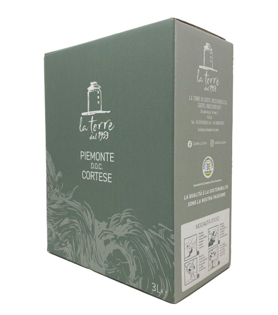 italiaanse witte wijn - Cortese - Bag in Box - Cantina La Torre - Piemonte