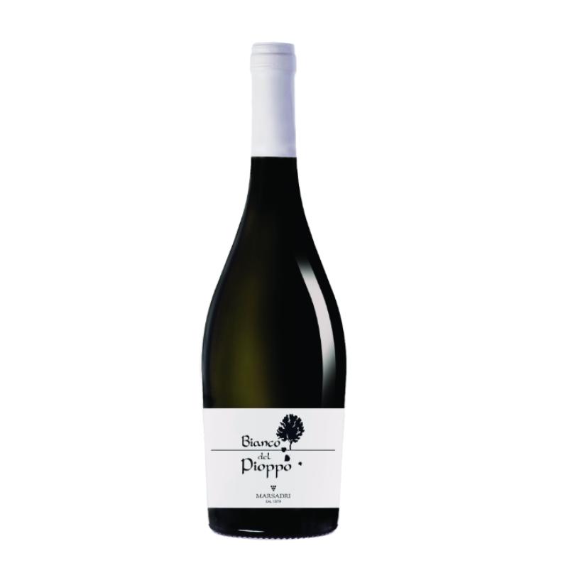 italiaanse witte wijn - bianco del pioppo - cantina marsadri - garda meer - chardonnay - lugana