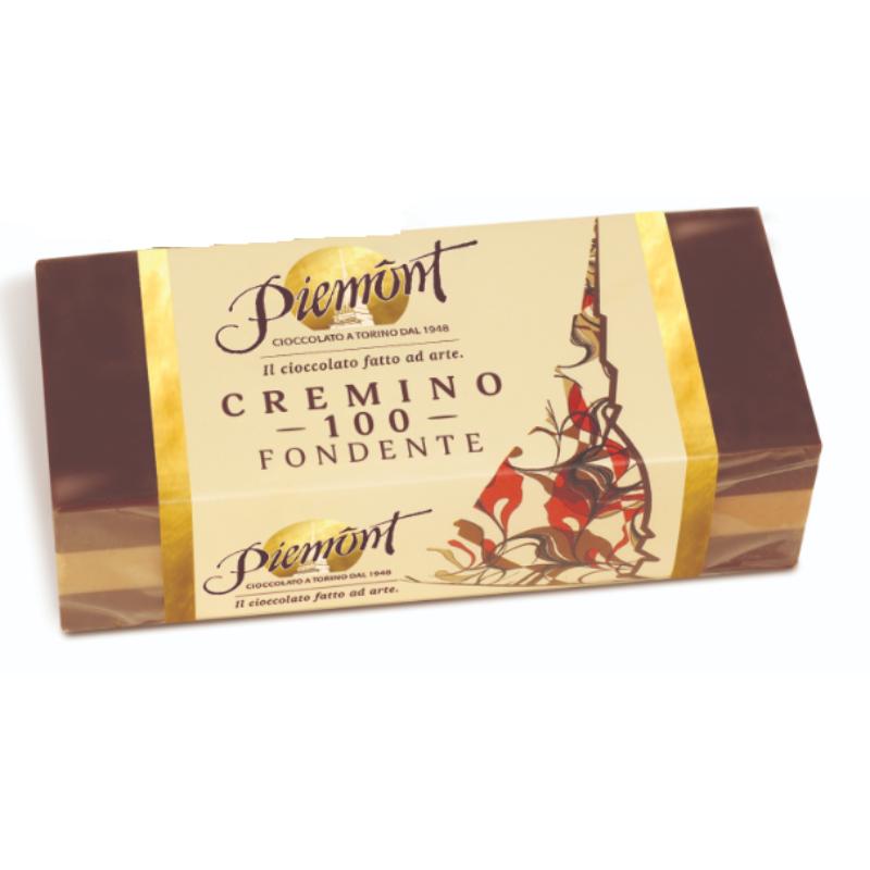 Een cremino fondente is een Italiaanse zoetigheid van Piemont Cioccolato.